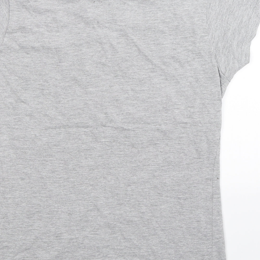 Gildan Womens Grey   Basic T-Shirt Size S