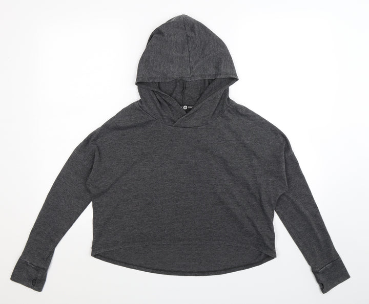 Daisy Street Womens Grey   Pullover Hoodie Size M