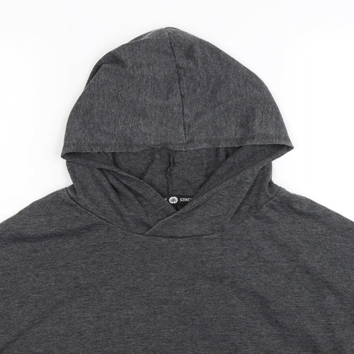 Daisy Street Womens Grey   Pullover Hoodie Size M