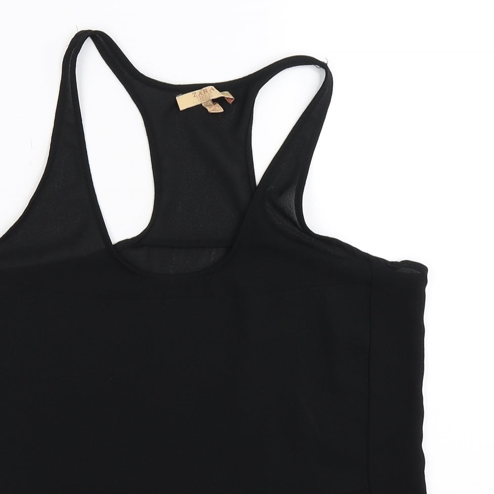 Zara Womens Black   Basic Tank Size S