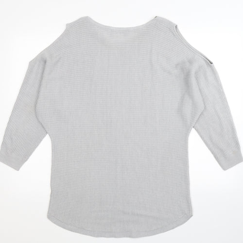 George Womens Grey  Knit Pullover Jumper Size 14  - Oversized