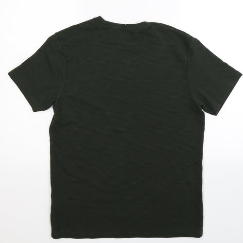 Topman Mens Green    T-Shirt Size S
