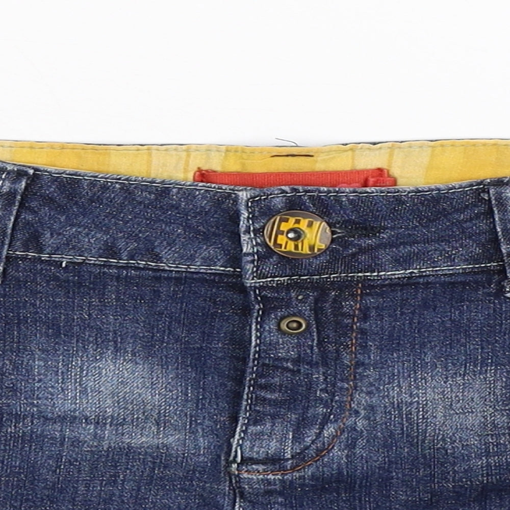 Influence Womens Blue  Denim Mini Skirt Size 12