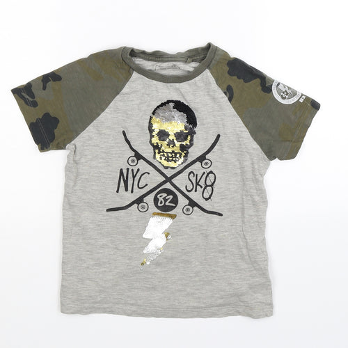 NEXT Boys Grey   Basic T-Shirt Size 5 Years