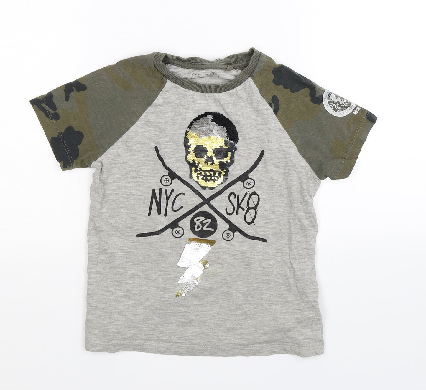 NEXT Boys Grey   Basic T-Shirt Size 5 Years