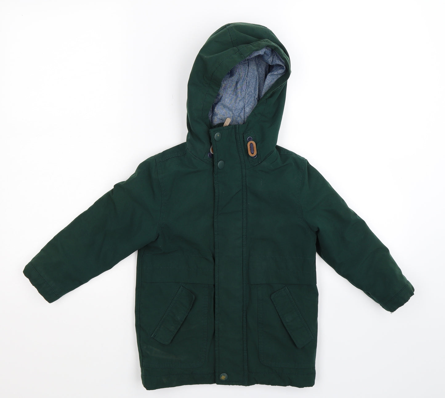 NEXT Boys Green   Parka Coat Size 4 Years