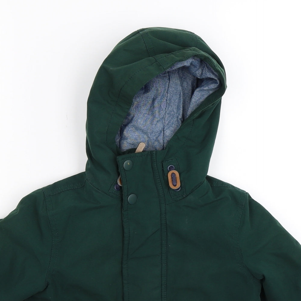 NEXT Boys Green   Parka Coat Size 4 Years