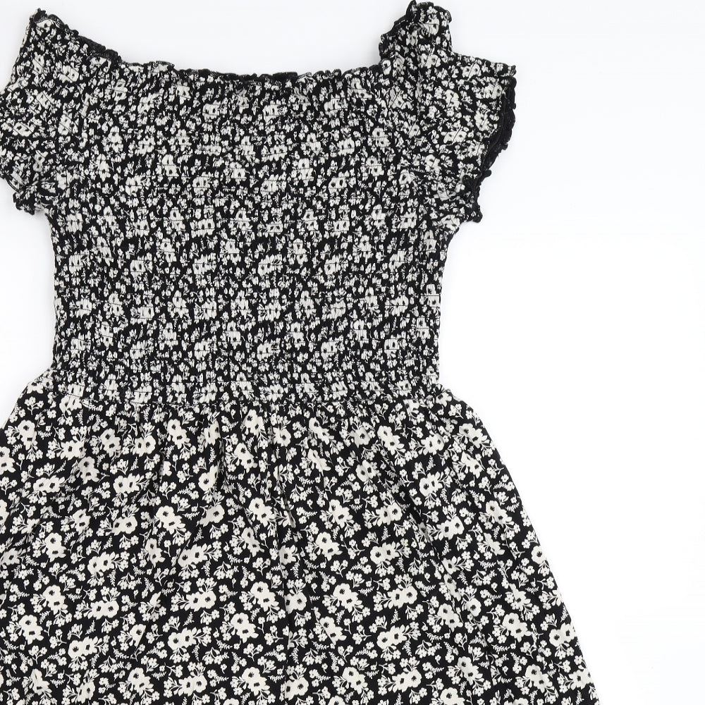 Papaya Womens Multicoloured Floral  Fit & Flare  Size L