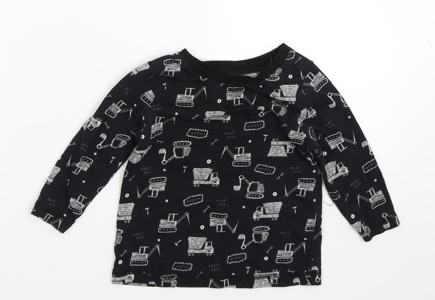 George Baby Black   Pullover T-Shirt Size 18-24 Months