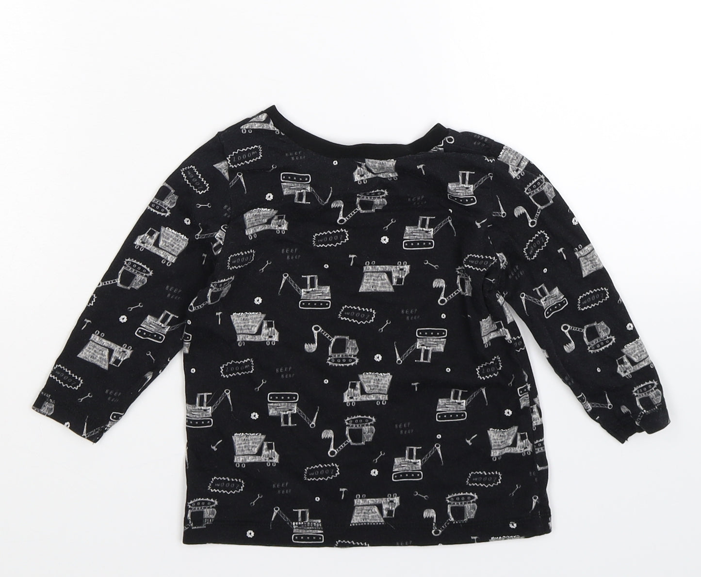 George Baby Black   Pullover T-Shirt Size 18-24 Months