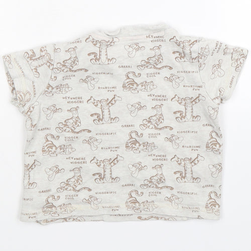 Disney Baby Grey   Basic T-Shirt Size 12-18 Months