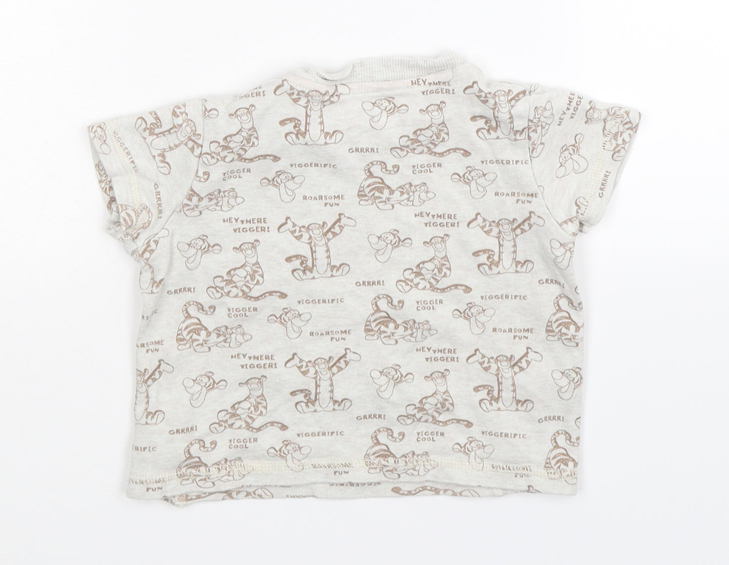 Disney Baby Grey   Basic T-Shirt Size 12-18 Months