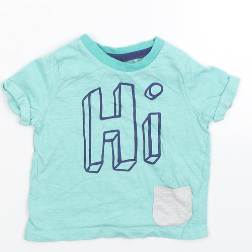F&F Baby Green   Basic T-Shirt Size 9-12 Months