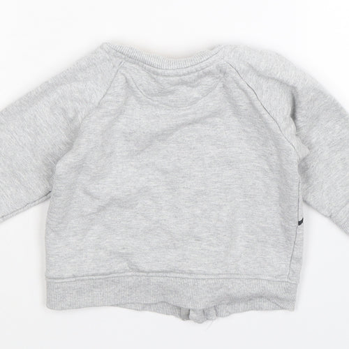 Nutmeg Boys Grey  Jersey Track Jacket Jacket Size 6-9 Months