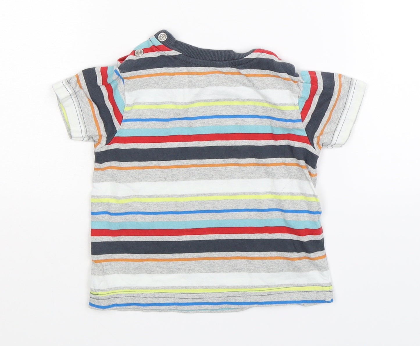 Nutmeg Baby Multicoloured Striped  Basic T-Shirt Size 9-12 Months