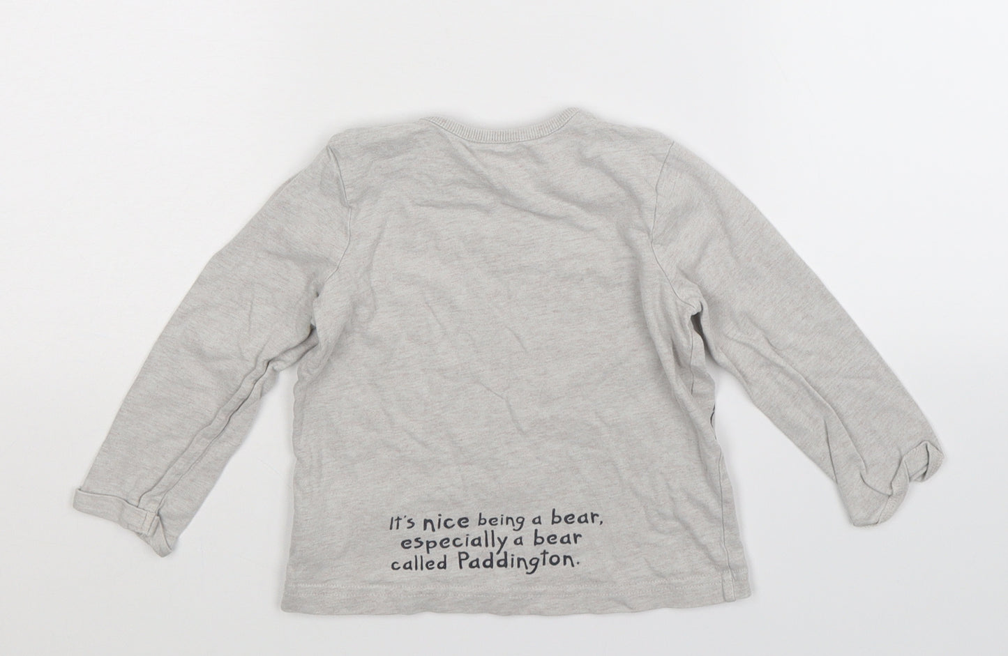 George Boys Grey   Pullover T-Shirt Size 12-18 Months  - Paddington