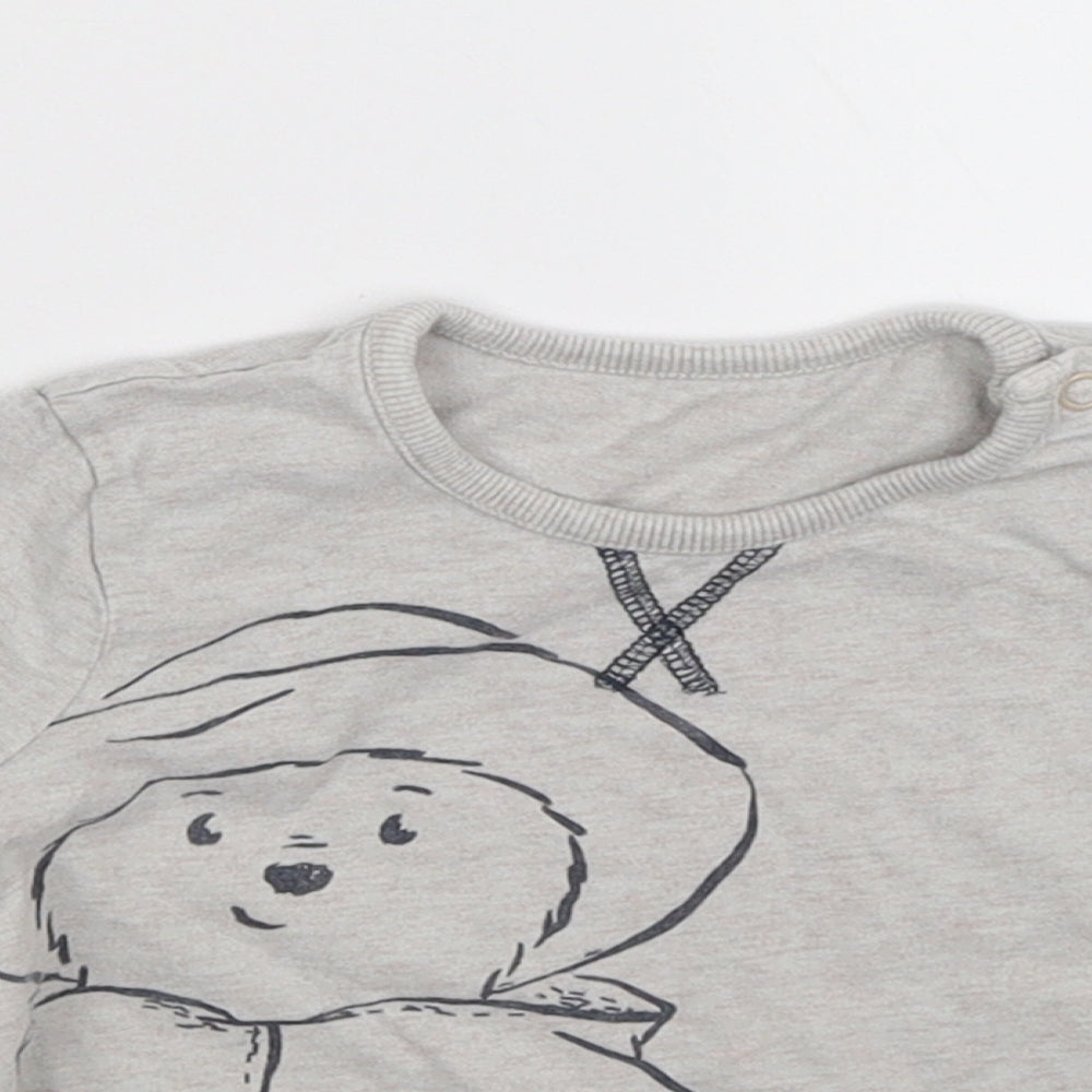 George Boys Grey   Pullover T-Shirt Size 12-18 Months  - Paddington