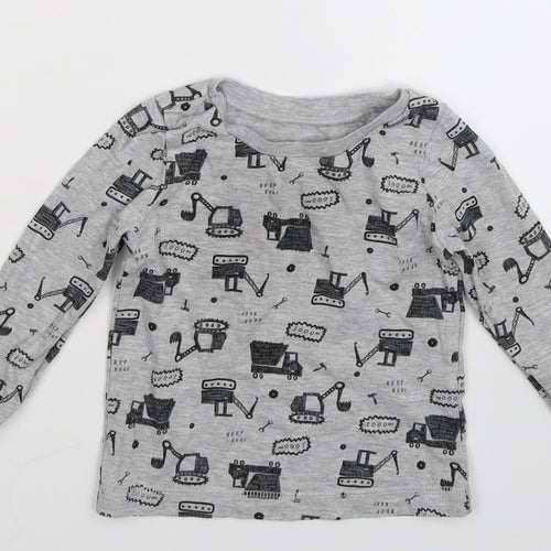 George Baby Grey   Basic T-Shirt Size 18-24 Months