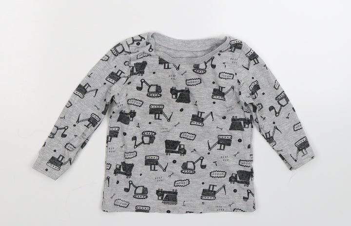 George Baby Grey Basic T-Shirt Size 18-24 Months