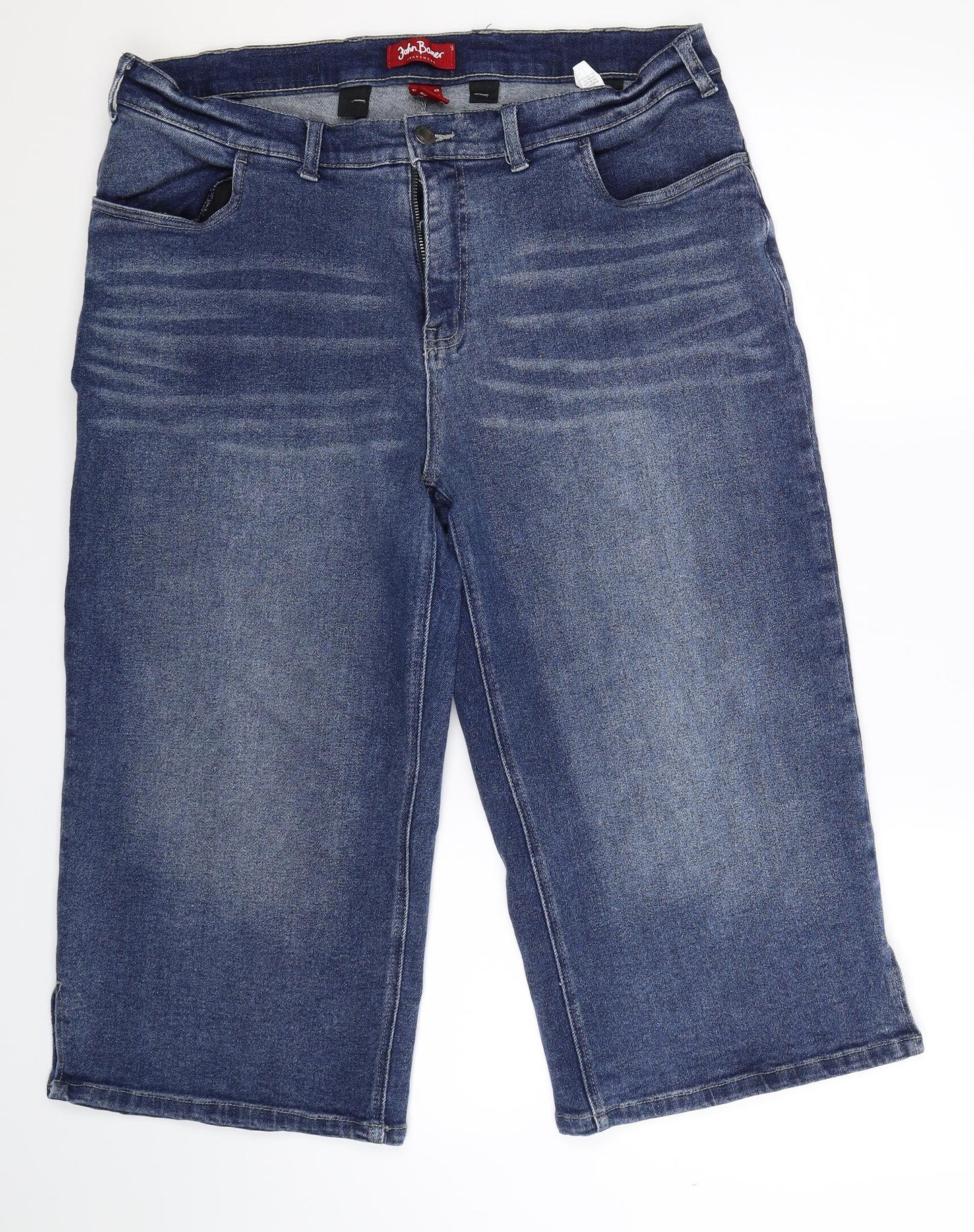 John Baner Womens Blue  Denim Cropped Jeans Size 22 L21 in