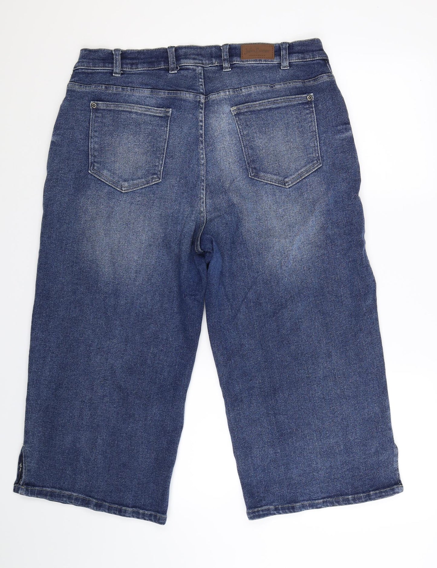 John Baner Womens Blue  Denim Cropped Jeans Size 22 L21 in