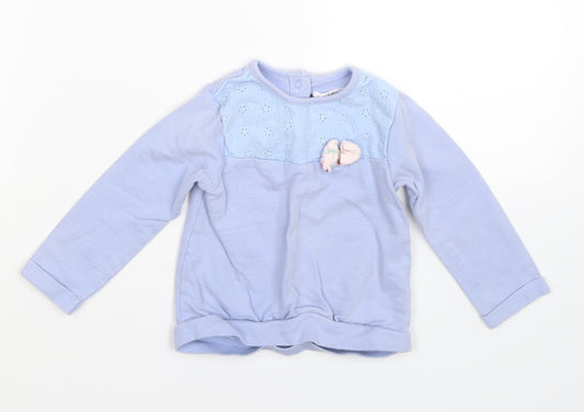 Front view of Ladybird Baby Blue Basic Casual, size 9-12, Months