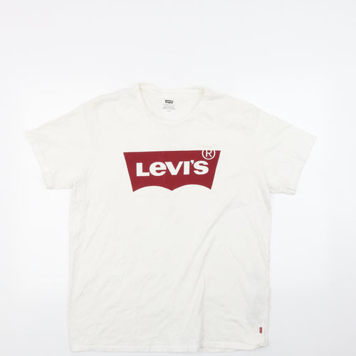 levis Mens White    T-Shirt Size L