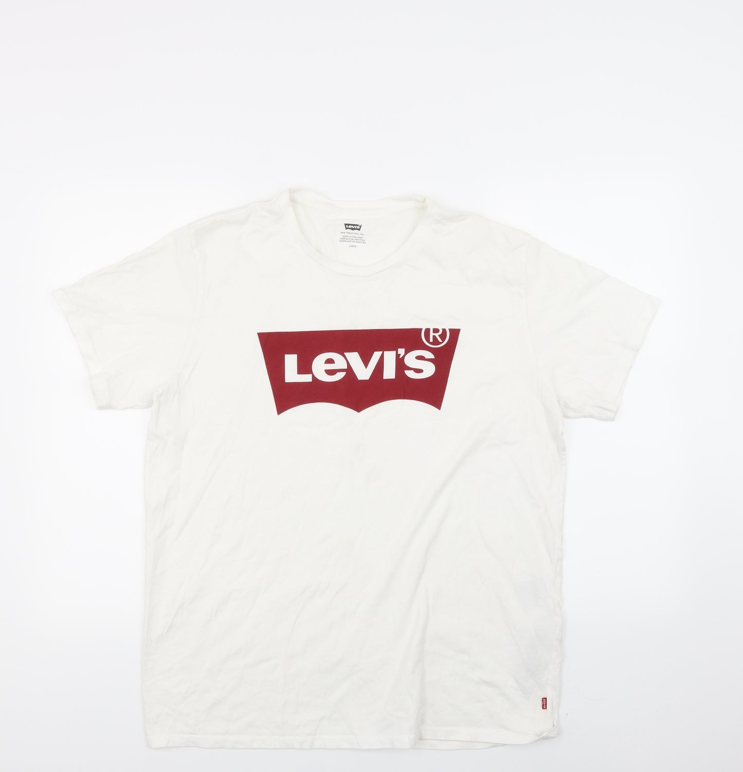 levis Mens White    T-Shirt Size L