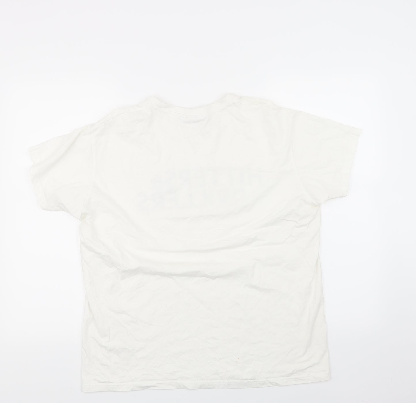 Hitters & Drillers Mens White    T-Shirt Size L