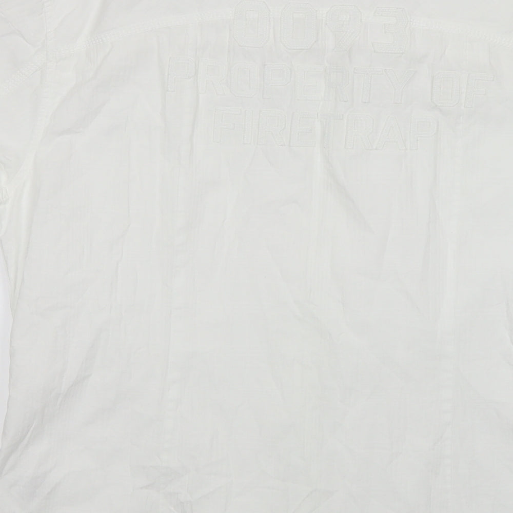 Firetrap Mens White    Button-Up Size XL