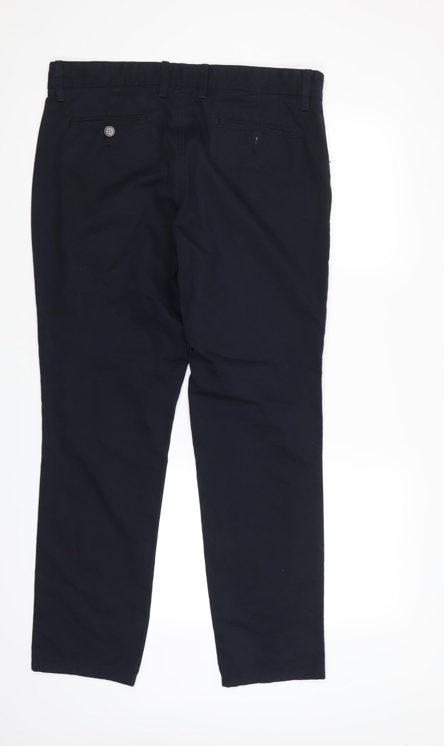NEXT Mens Blue   Chino Trousers Size 34 L30 in
