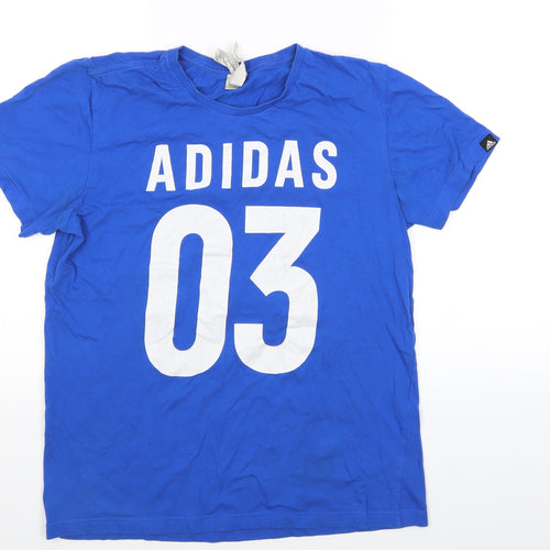 addidas Mens Blue    T-Shirt Size M