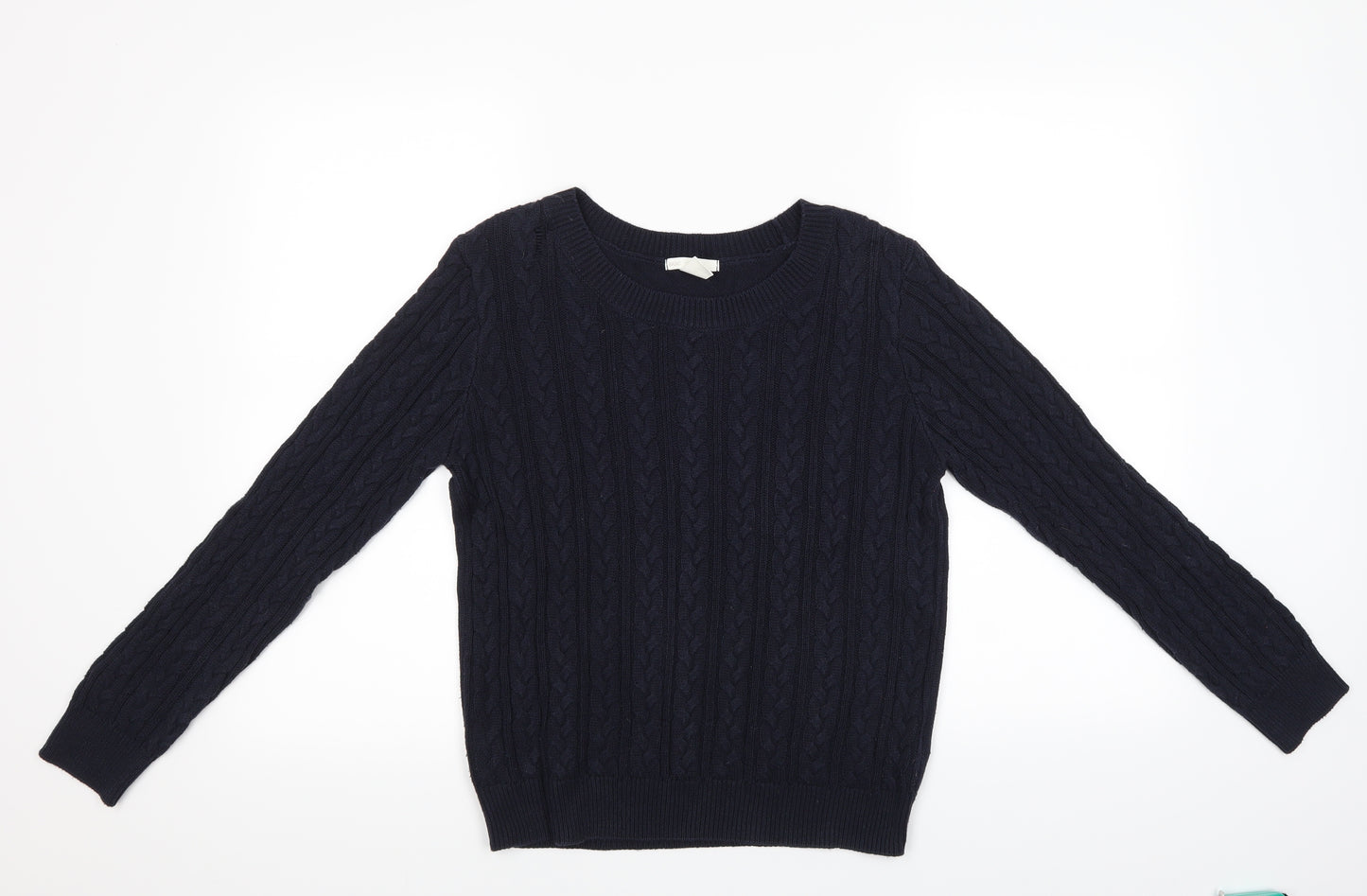 H&M Womens Beige Fair Isle  Pullover Jumper Size M