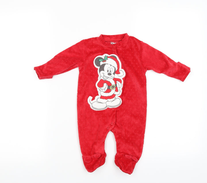 Sisney Red Babygrow One-Piece Size 0-3 Months