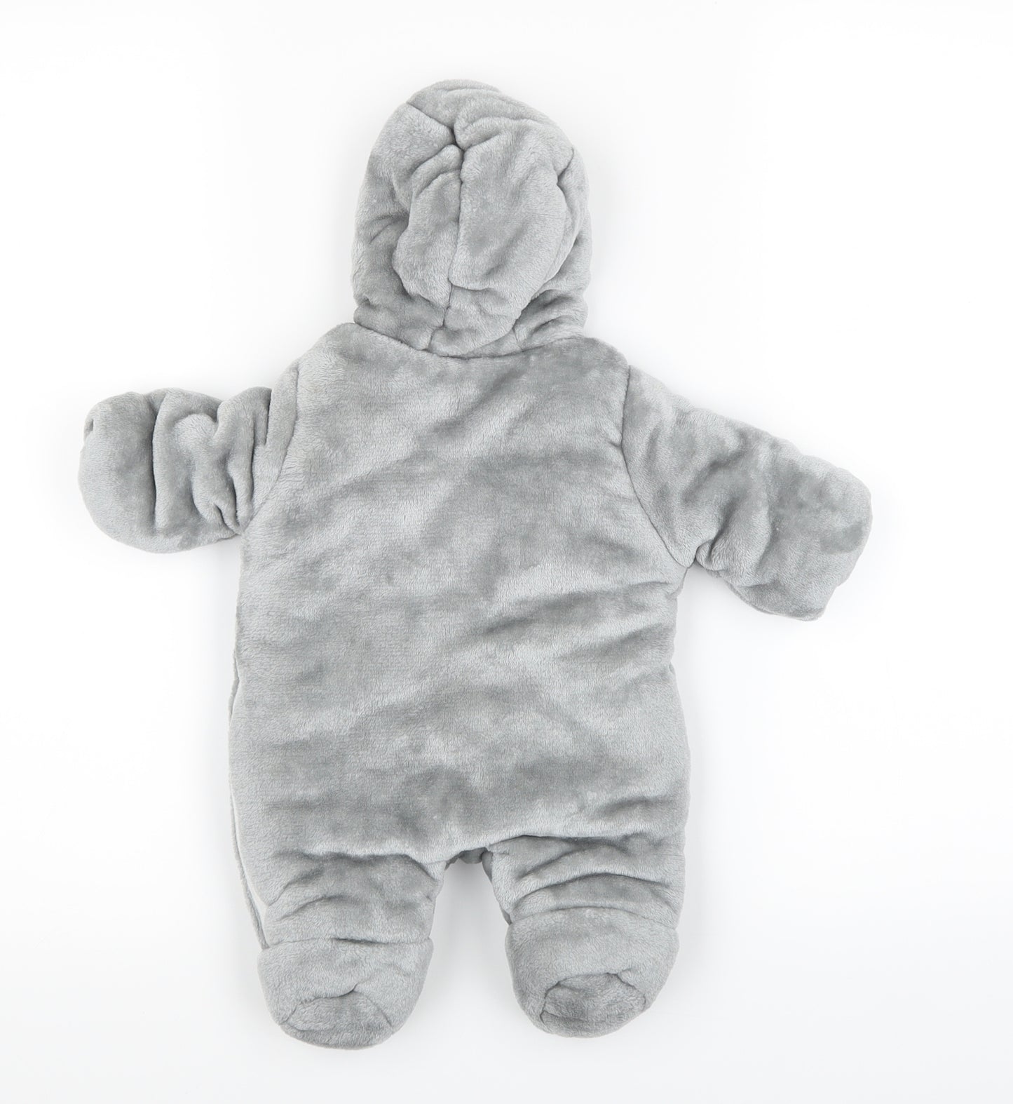 F&F Girls Grey   Babygrow One-Piece Size 0-3 Months