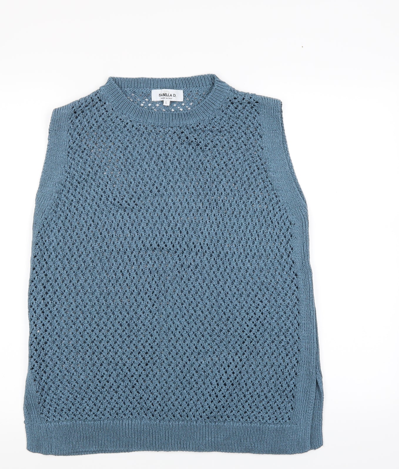 Isabella D Womens Blue   Basic Tank Size L