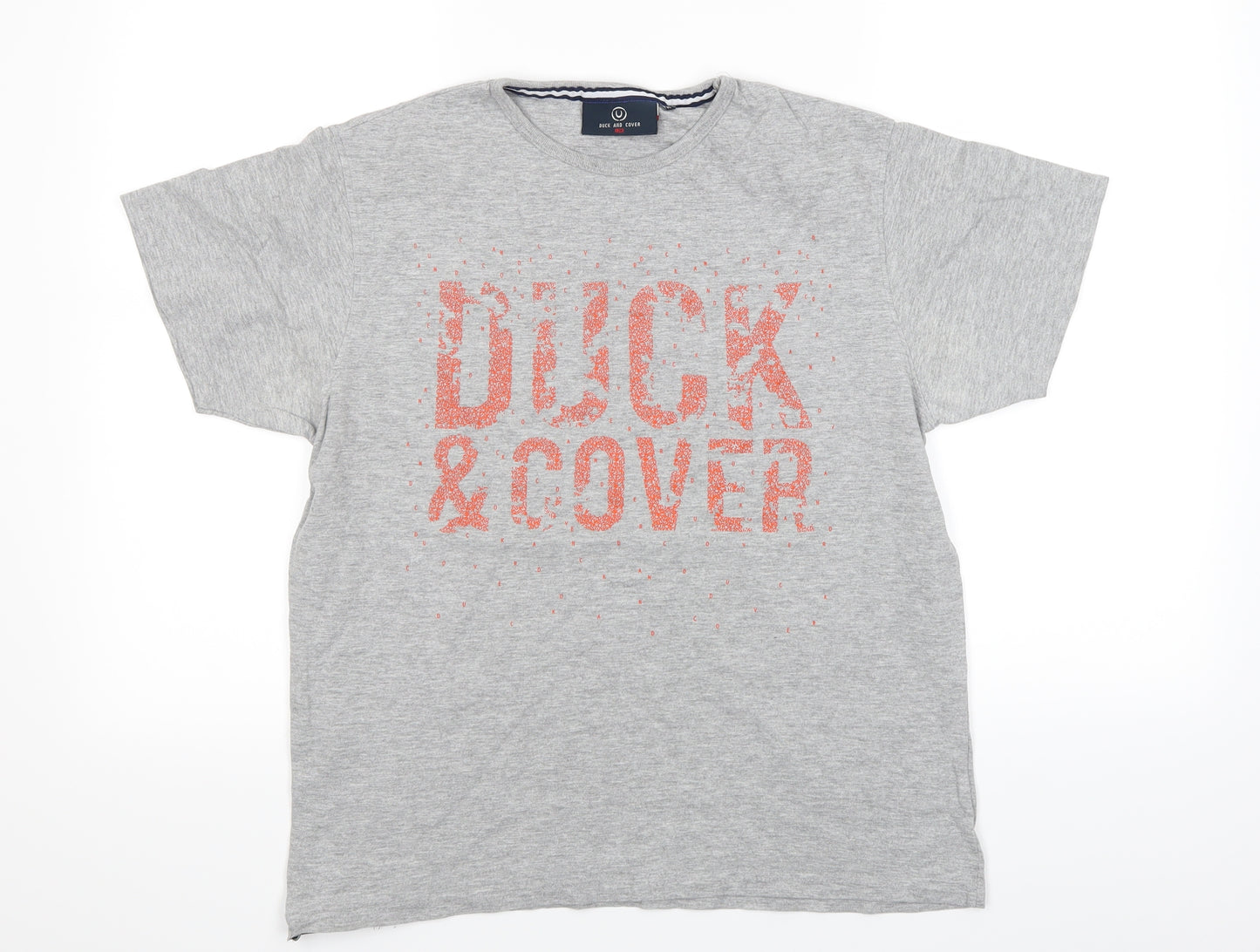 Duck & Cover Womens Grey   Basic T-Shirt Size M