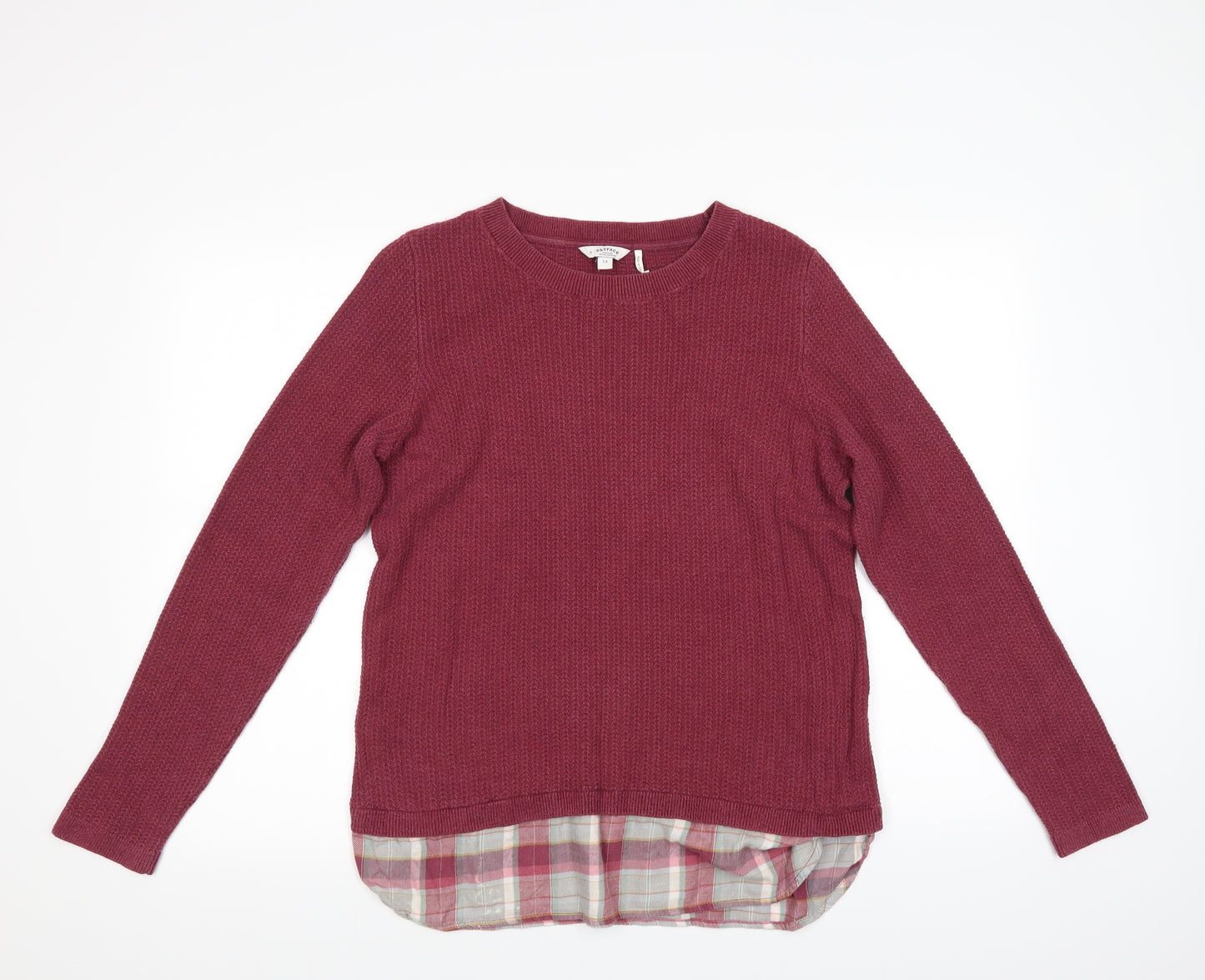 Fat Face Womens Red   Tunic Jumper Size 14
