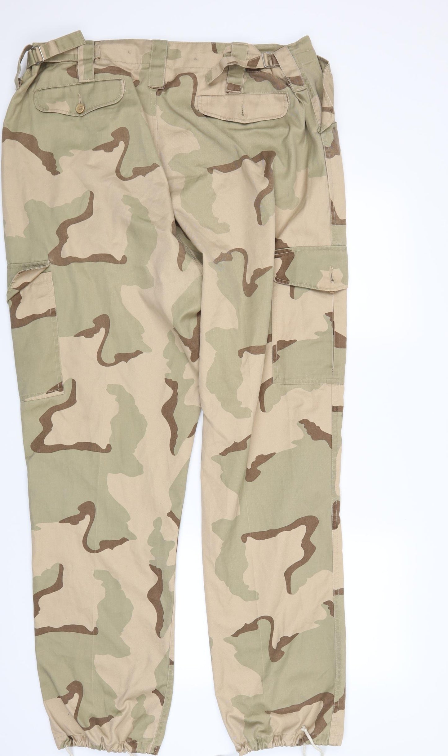 Boston Mens Multicoloured Camouflage  Cargo Trousers Size 38 L32 in