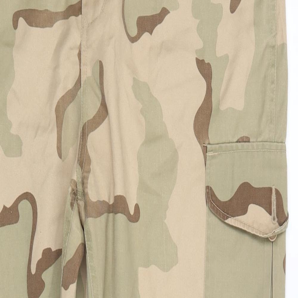 Boston Mens Multicoloured Camouflage  Cargo Trousers Size 38 L32 in