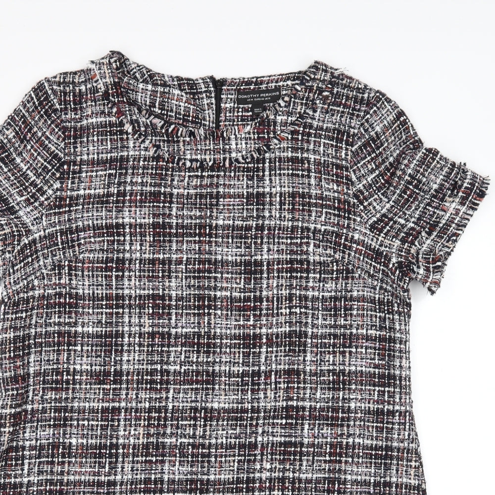Dorothy Perkins Womens Multicoloured Check  Jumper Dress  Size 18