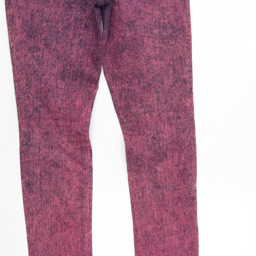 YFI Womens Pink  Denim Straight Jeans  L30 in