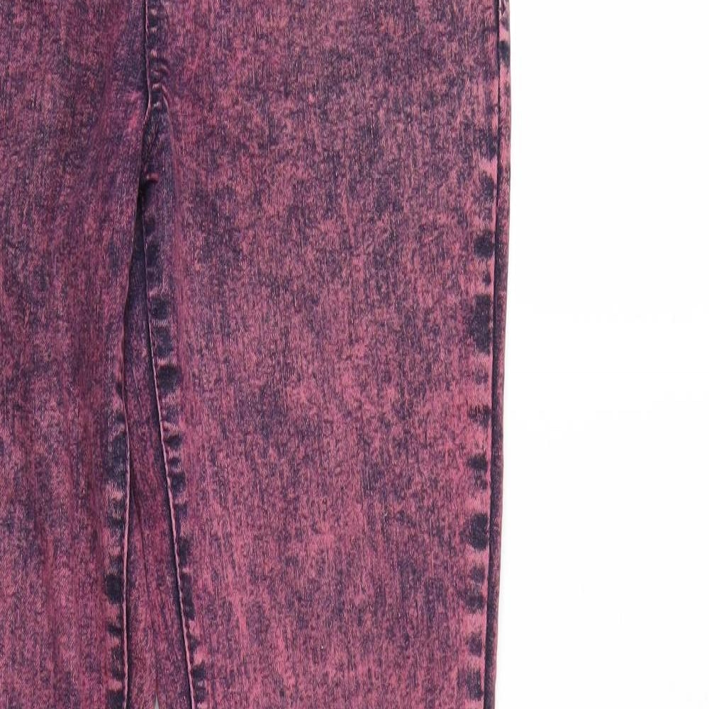 YFI Womens Pink  Denim Straight Jeans  L30 in