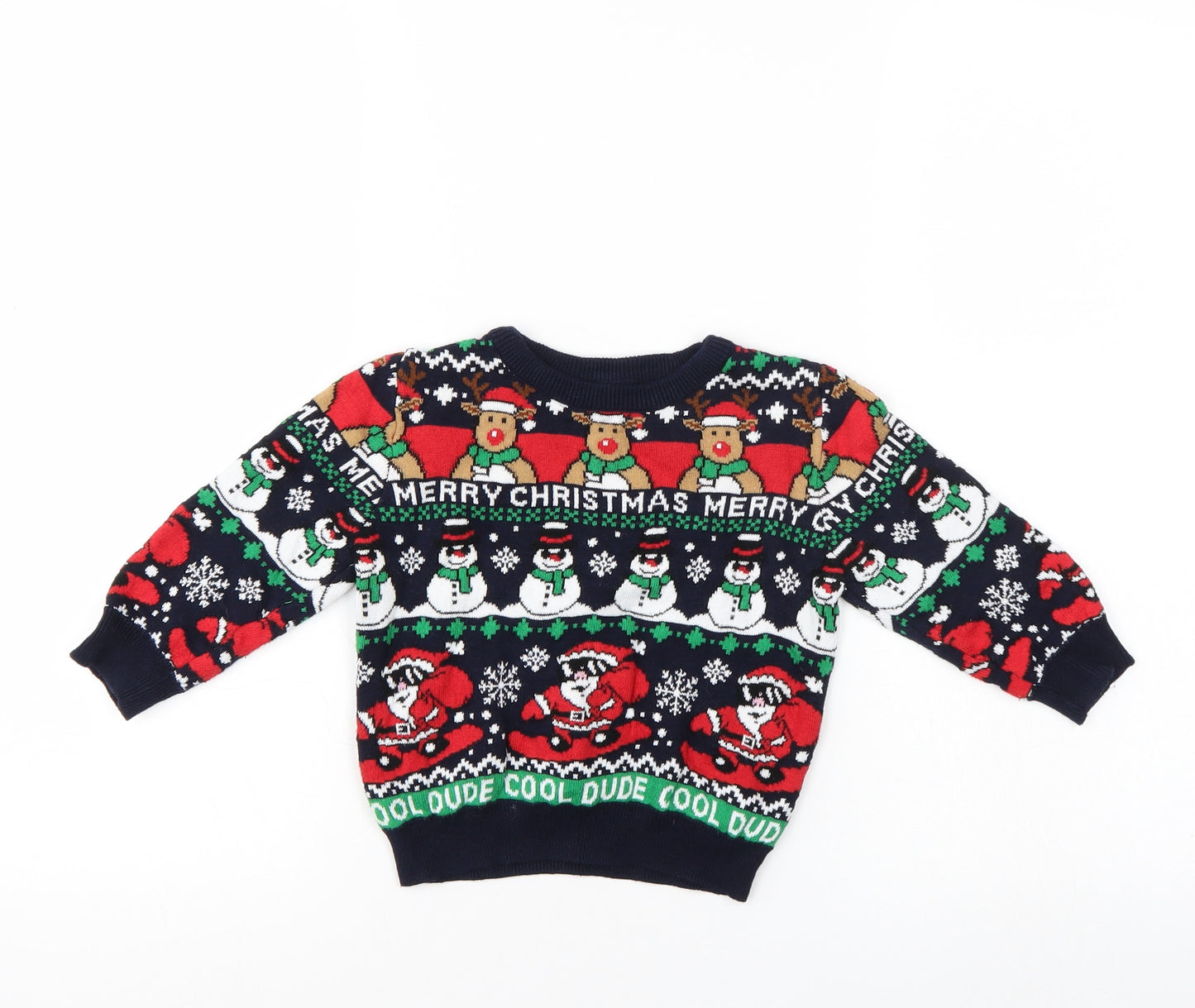Primark  Multicoloured   Pullover Jumper Size 18-24 Months  - Christmas  Jumper