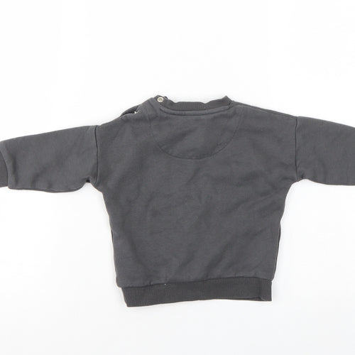 fred & flo  Grey   Pullover Jumper Size 6-9 Months