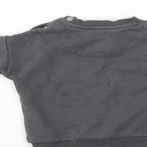 fred & flo  Grey   Pullover Jumper Size 6-9 Months