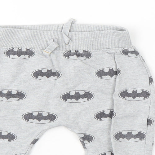 Batman Boys Grey   Sweatpants Trousers Size 6-9 Months