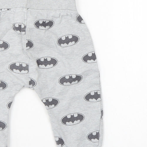 Batman Boys Grey   Sweatpants Trousers Size 6-9 Months