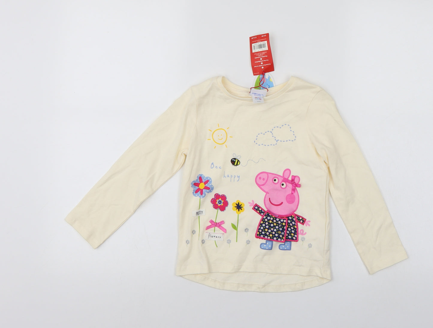 Mini Club Girls Ivory   Pullover Jumper Size 3-4 Years