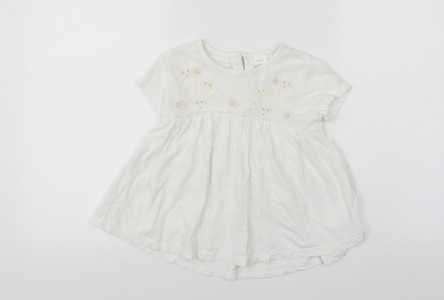 NEXT Girls White   T-Shirt Dress  Size 5 Years